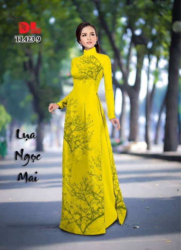 Vải Áo Dài Hình Cây Vừa Ra AD TL423 32 Vải Áo Dài Hình Cây Vừa Ra  AD TL423