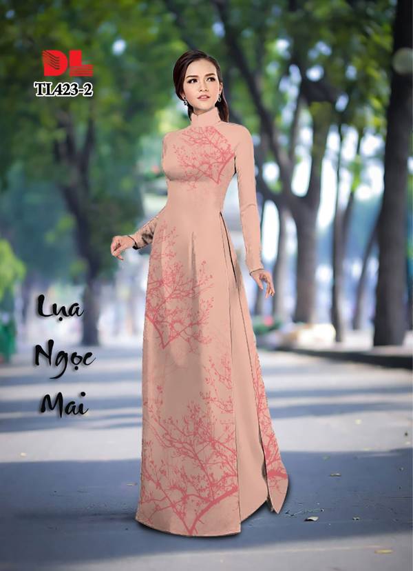 Vải Áo Dài Hình Cây Vừa Ra AD TL423 38 Vải Áo Dài Hình Cây Vừa Ra  AD TL423