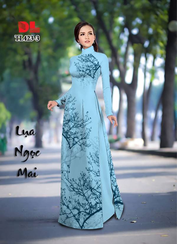 Vải Áo Dài Hình Cây Vừa Ra AD TL423 39 Vải Áo Dài Hình Cây Vừa Ra  AD TL423