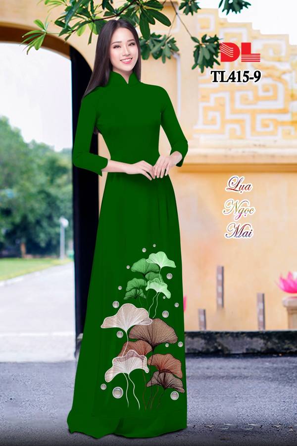 Vải Áo Dài Hoa Sen Độc Đáo AD TL415 31 Vải Áo Dài Hoa Sen Độc Đáo AD TL415