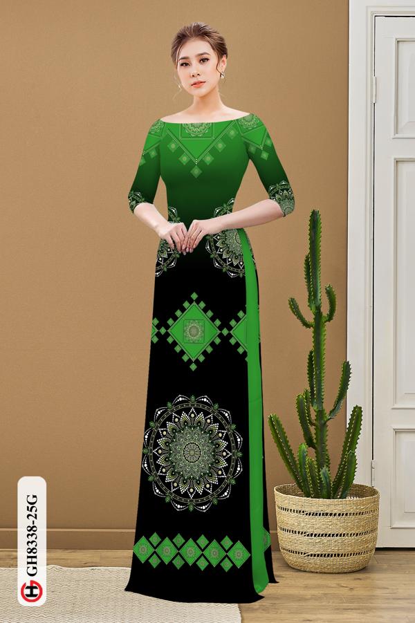 Vải Áo Dài Hoa Văn Vừa Ra AD GH8338 32 Vải Áo Dài Hoa Văn Vừa Ra AD GH8338