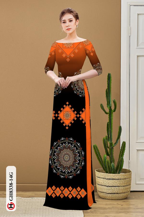 Vải Áo Dài Hoa Văn Vừa Ra AD GH8338 34 Vải Áo Dài Hoa Văn Vừa Ra AD GH8338