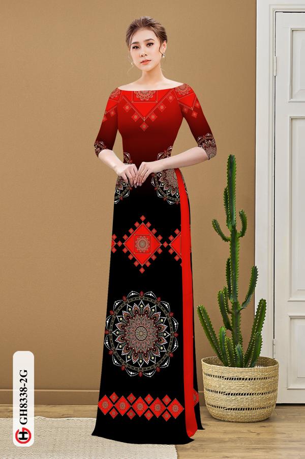 Vải Áo Dài Hoa Văn Vừa Ra AD GH8338 35 Vải Áo Dài Hoa Văn Vừa Ra AD GH8338