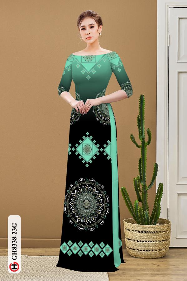 Vải Áo Dài Hoa Văn Vừa Ra AD GH8338 36 Vải Áo Dài Hoa Văn Vừa Ra AD GH8338