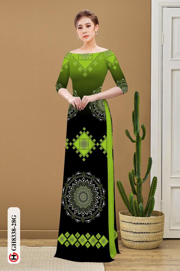 Vải Áo Dài Hoa Văn Vừa Ra AD GH8338 43 Vải Áo Dài Hoa Văn Vừa Ra AD GH8338