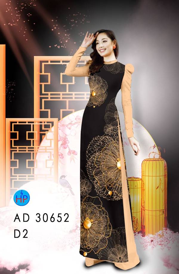 Vải Áo Dài Hoa Văn Kiểu Mới AD 30652
