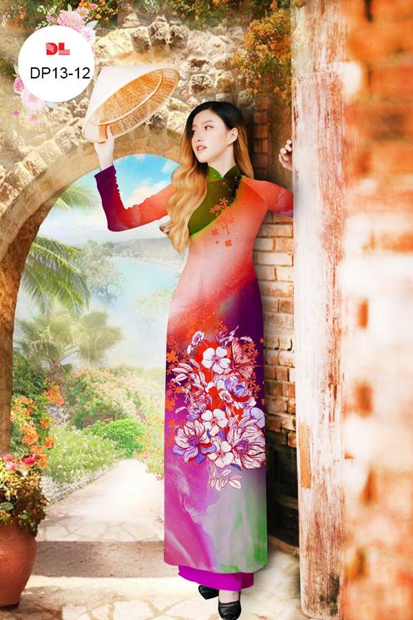 Vải Áo Dài Hoa In 3D Thiết Kế 2021 AD DP13 29 Vải Áo Dài Hoa In 3D Thiết Kế 2021 AD DP13