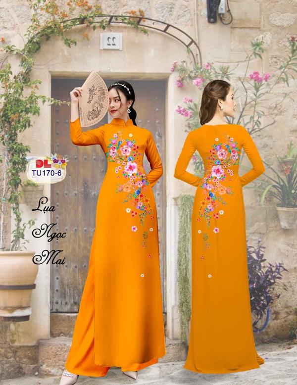 Vải Áo Dài Hoa In 3D Mới Ra AD TU170 27 Vải Áo Dài Hoa In 3D Mới Ra AD TU170