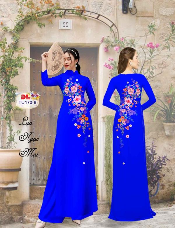 Vải Áo Dài Hoa In 3D Mới Ra AD TU170 29 Vải Áo Dài Hoa In 3D Mới Ra AD TU170