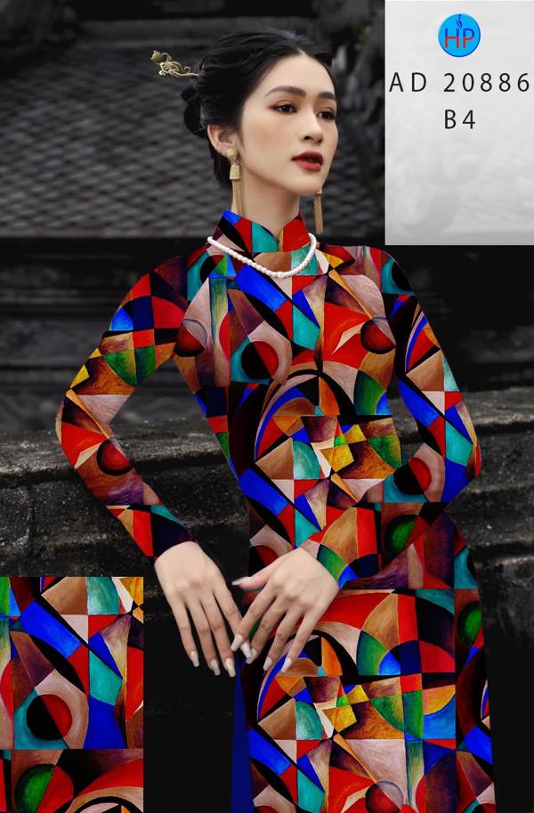 Vải Áo Dài Hoa Văn Độc Đáo AD 20886