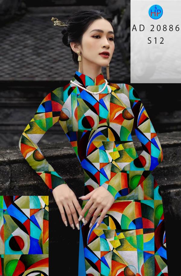 Vải Áo Dài Hoa Văn Độc Đáo AD 20886
