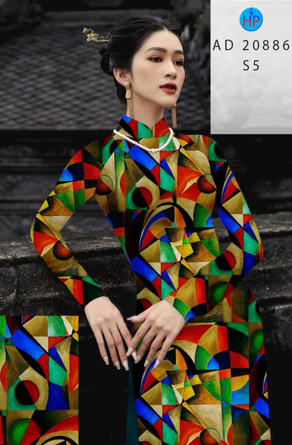 Vải Áo Dài Hoa Văn Độc Đáo AD 20886