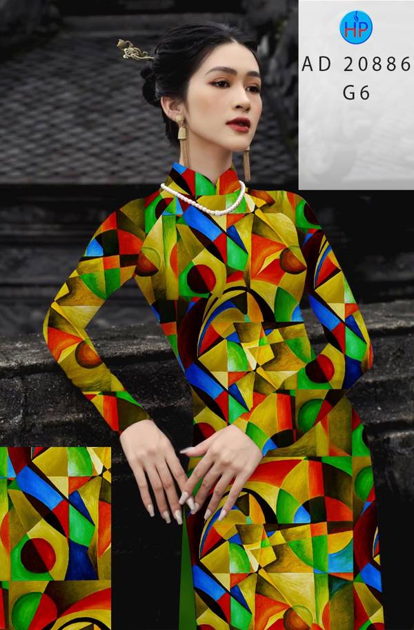 Vải Áo Dài Hoa Văn Độc Đáo AD 20886
