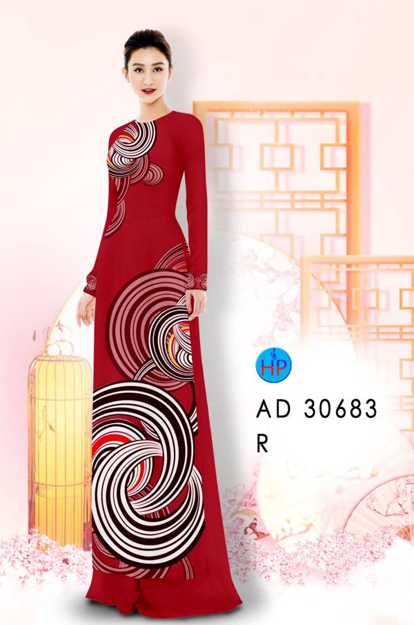 Vải Áo Dài Hoa Văn Vừa Ra  AD 30683