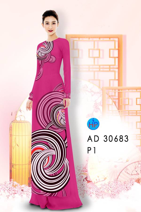 Vải Áo Dài Hoa Văn Vừa Ra  AD 30683