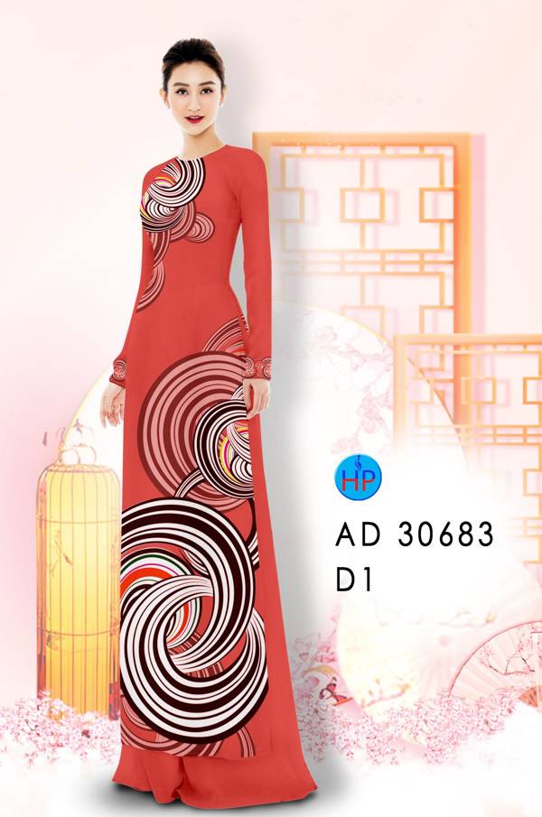 Vải Áo Dài Hoa Văn Vừa Ra  AD 30683