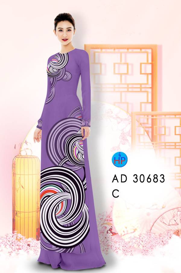 Vải Áo Dài Hoa Văn Vừa Ra  AD 30683