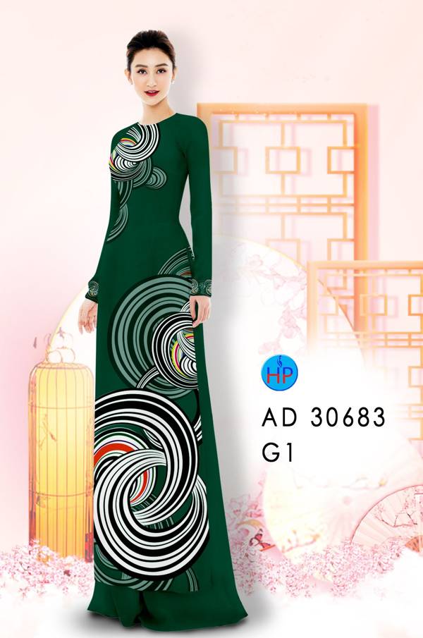 Vải Áo Dài Hoa Văn Vừa Ra  AD 30683