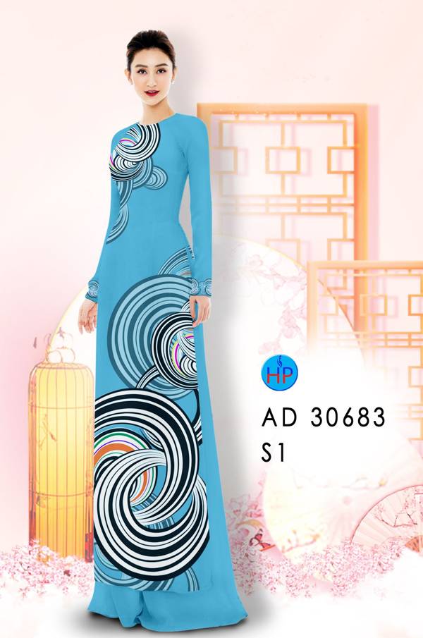 Vải Áo Dài Hoa Văn Vừa Ra  AD 30683