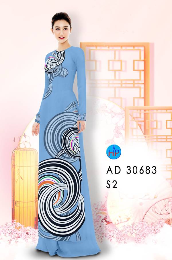 Vải Áo Dài Hoa Văn Vừa Ra  AD 30683