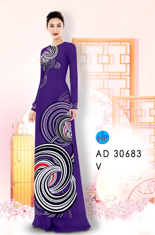 Vải Áo Dài Hoa Văn Vừa Ra  AD 30683