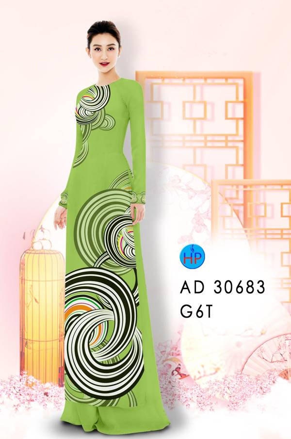 Vải Áo Dài Hoa Văn Vừa Ra  AD 30683