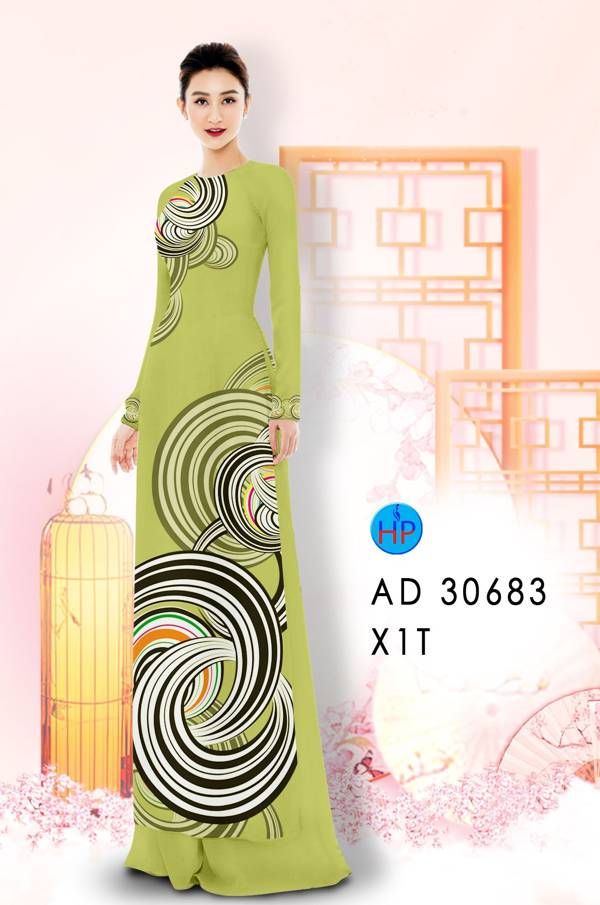 Vải Áo Dài Hoa Văn Vừa Ra  AD 30683