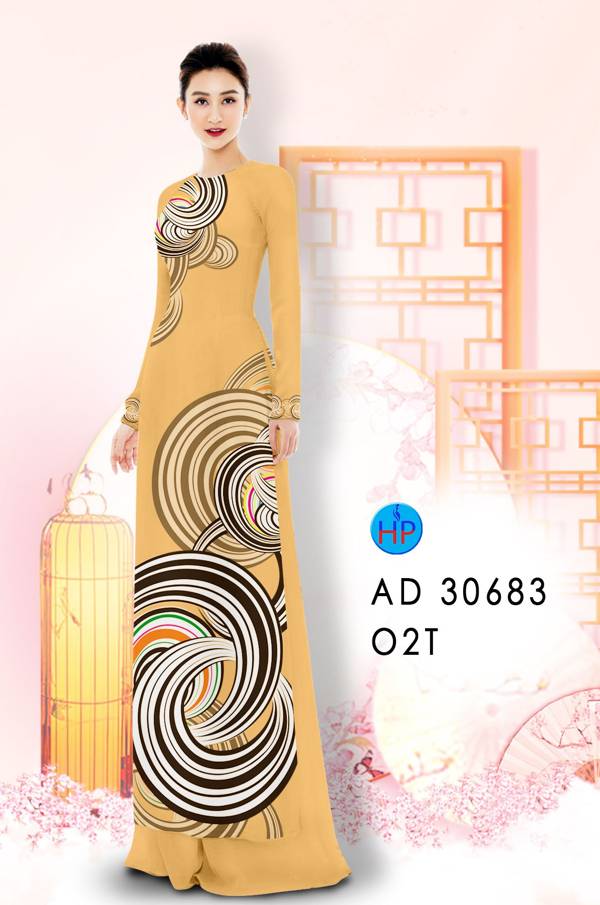 Vải Áo Dài Hoa Văn Vừa Ra  AD 30683