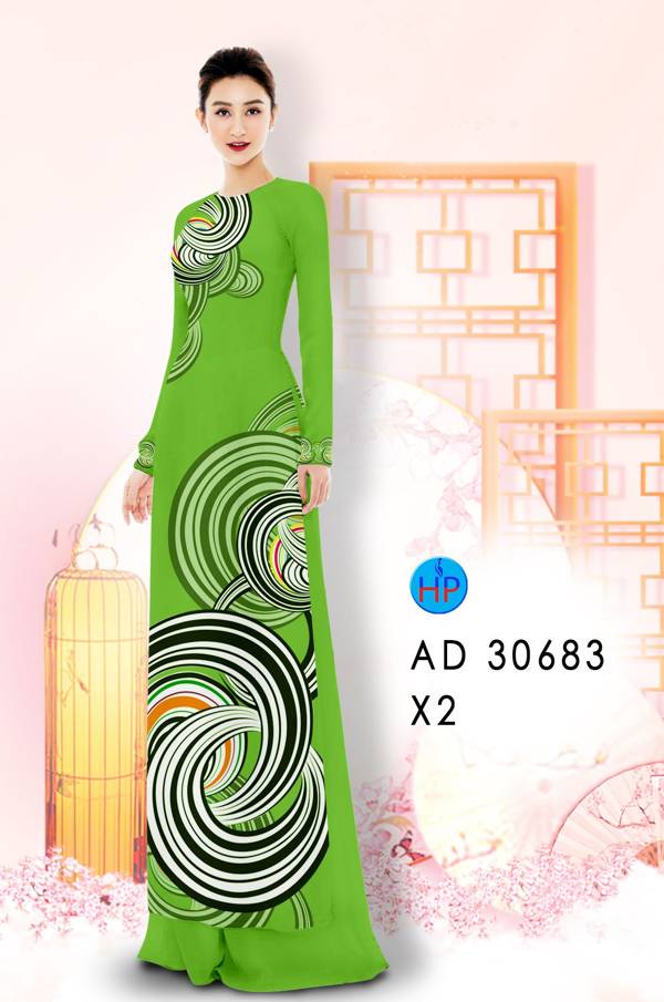 Vải Áo Dài Hoa Văn Vừa Ra  AD 30683