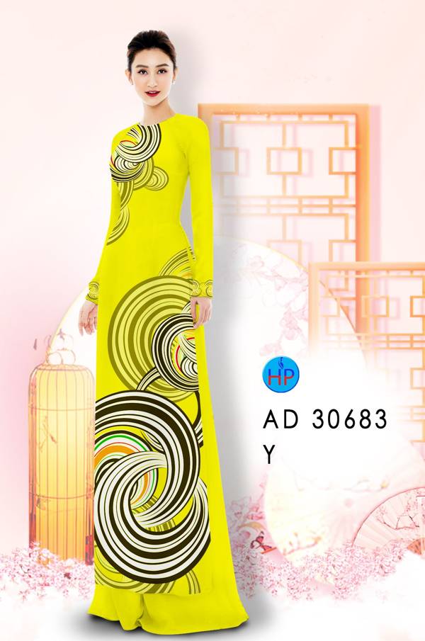 Vải Áo Dài Hoa Văn Vừa Ra  AD 30683