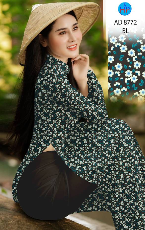 Vải Áo Dài Hoa Nhí Vừa Ra AD 8772 37 Vải Áo Dài Hoa Nhí Vừa Ra AD 8772