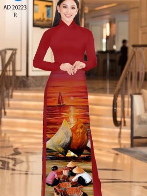 Vải Áo Dài Phong Cảnh Độc Đáo AD 20223 35 05c08a46