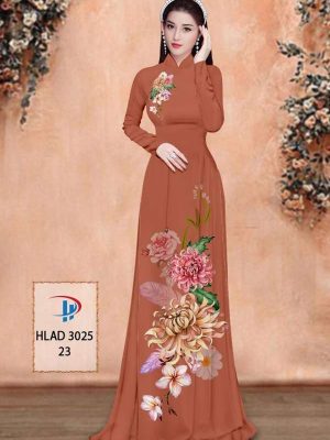 Vải Áo Dài Hoa Cúc Kiểu Mới AD HLAD3025 28 07a661f6