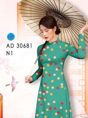 Vải Áo Dài Chấm Bi Kiểu Mới AD 30681 22 08219b55