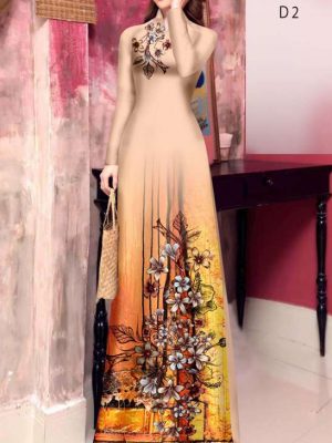 Vải Áo Dài Hoa In 3D Vừa Ra AD 20937 24 0b52f799