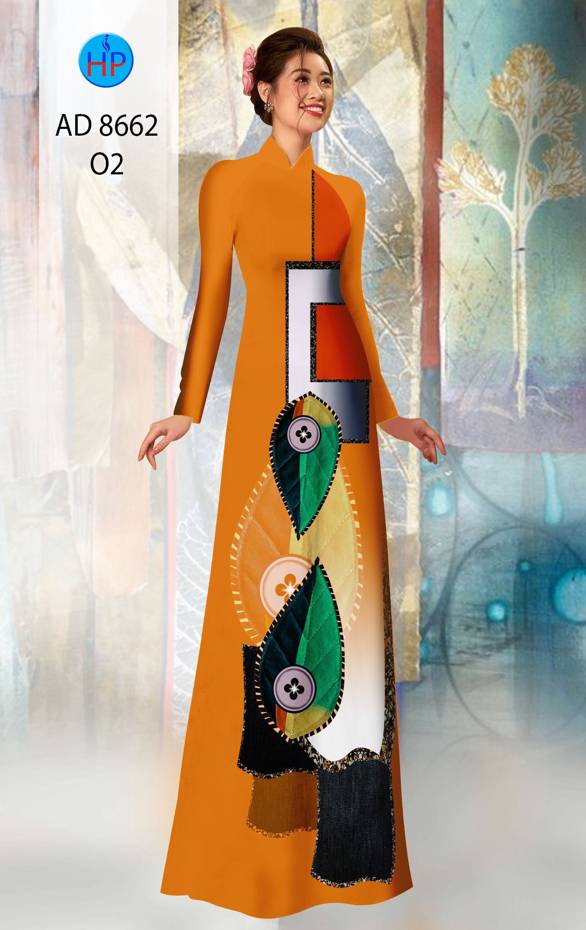 Vải Áo Dài Hình Lá Mới Ra AD 8662 45 Vải Áo Dài Hình Lá Mới Ra AD 8662