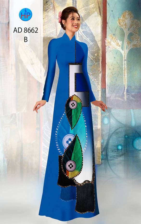 Vải Áo Dài Hình Lá Mới Ra AD 8662 49 Vải Áo Dài Hình Lá Mới Ra AD 8662