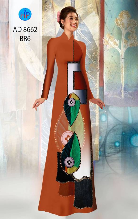 Vải Áo Dài Hình Lá Mới Ra AD 8662 51 Vải Áo Dài Hình Lá Mới Ra AD 8662