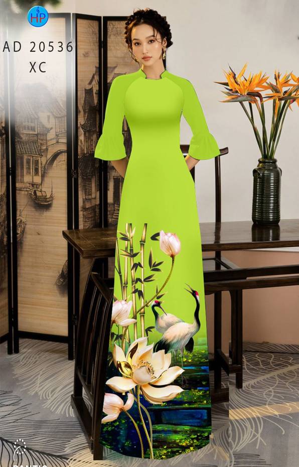 Vải Áo Dài Hoa Sen Mới Ra AD 20536 38 Vải Áo Dài Hoa Sen Mới Ra AD 20536