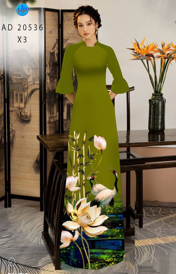 Vải Áo Dài Hoa Sen Mới Ra AD 20536 41 Vải Áo Dài Hoa Sen Mới Ra AD 20536