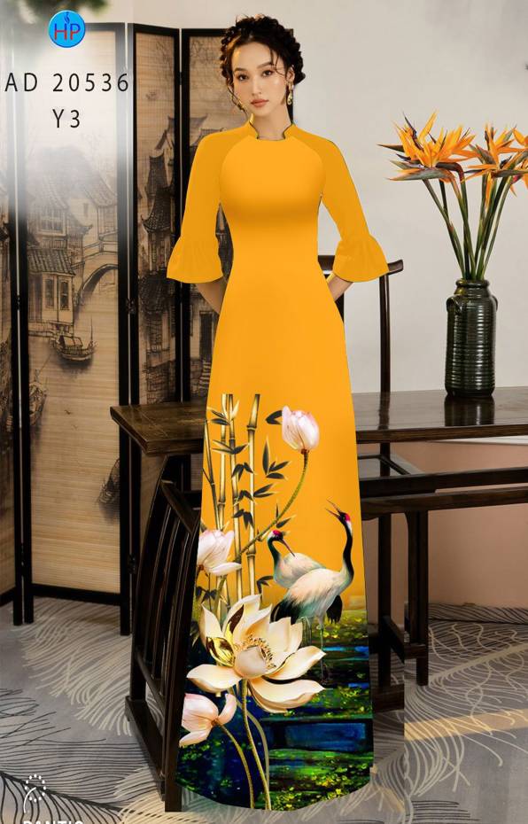 Vải Áo Dài Hoa Sen Mới Ra AD 20536 45 Vải Áo Dài Hoa Sen Mới Ra AD 20536