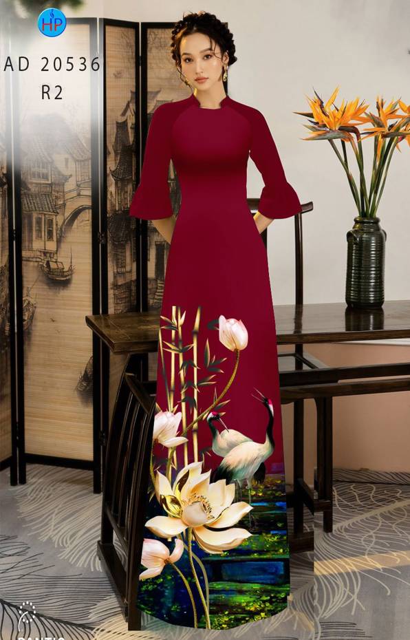 Vải Áo Dài Hoa Sen Mới Ra AD 20536 52 Vải Áo Dài Hoa Sen Mới Ra AD 20536