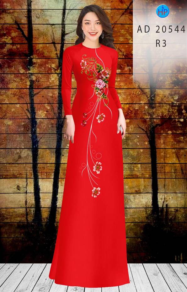 Vải Áo Dài Hoa In 3D Vừa Ra  AD 20544