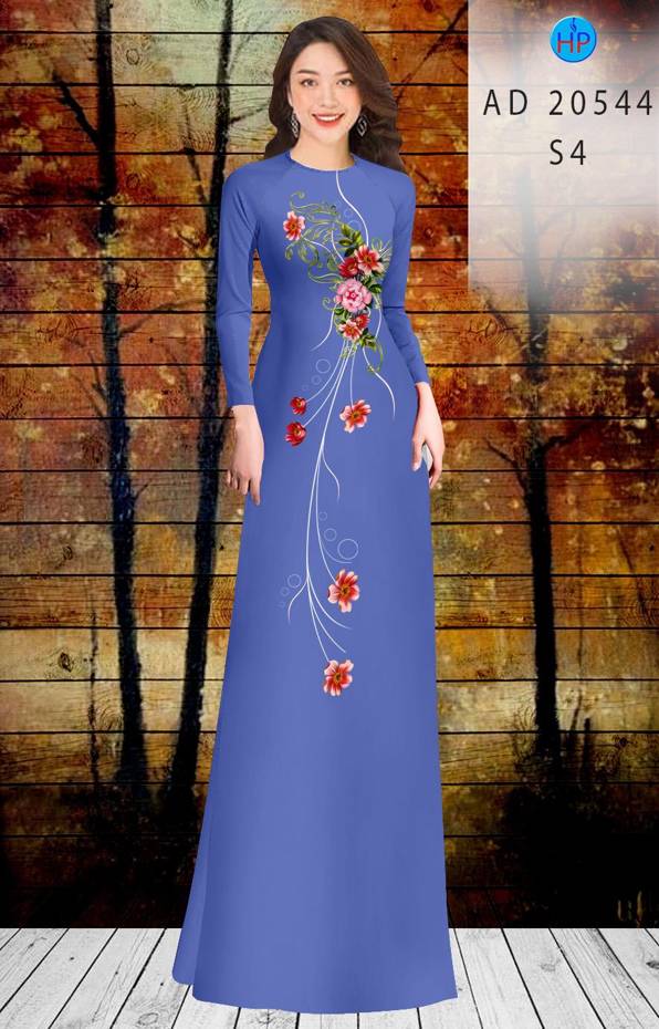 Vải Áo Dài Hoa In 3D Vừa Ra  AD 20544