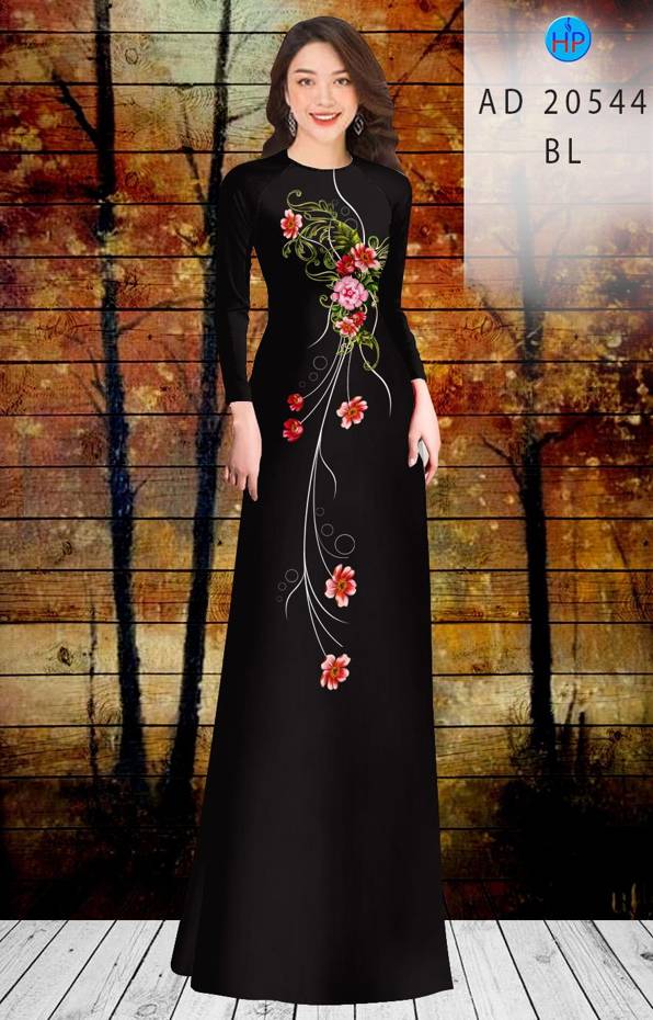 Vải Áo Dài Hoa In 3D Vừa Ra  AD 20544