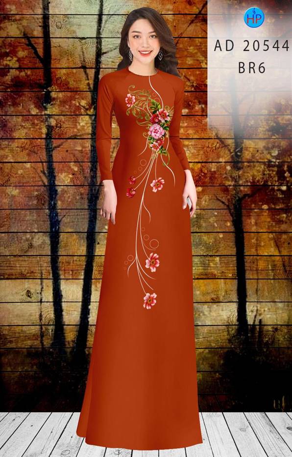 Vải Áo Dài Hoa In 3D Vừa Ra  AD 20544