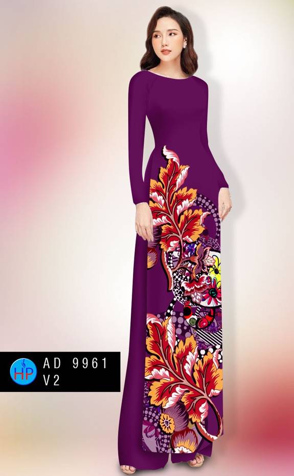 Vải Áo Dài In Hình Lá Vừa Ra AD 9961 41 Vải Áo Dài In Hình Lá Vừa Ra AD 9961