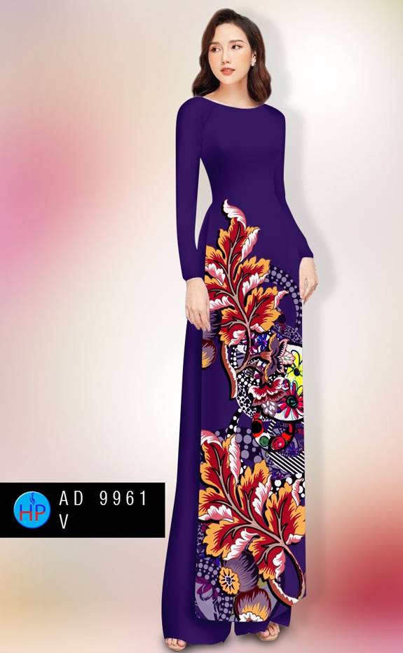 Vải Áo Dài In Hình Lá Vừa Ra AD 9961 43 Vải Áo Dài In Hình Lá Vừa Ra AD 9961