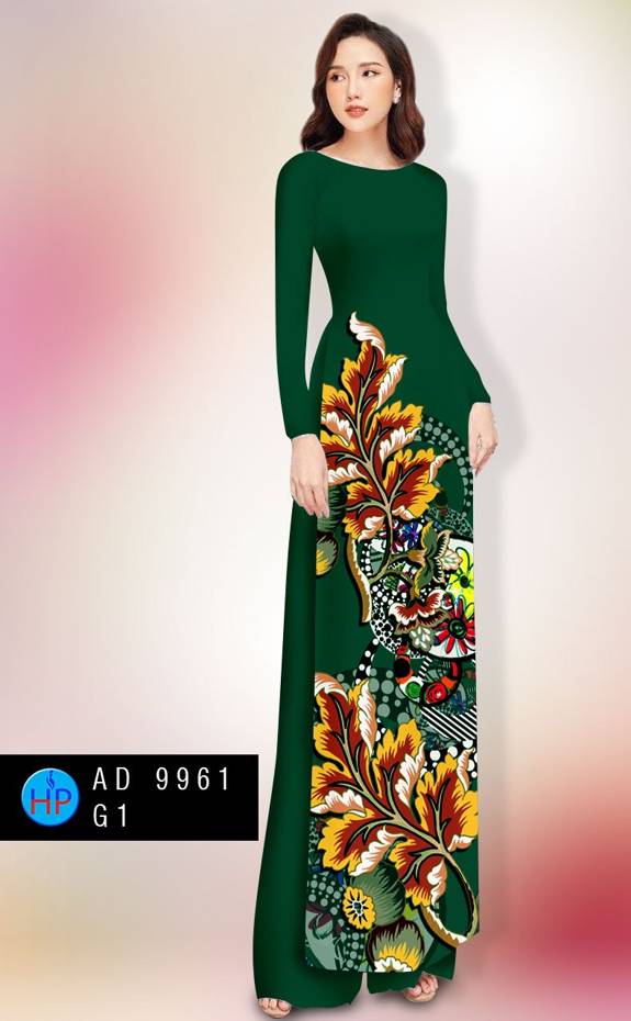 Vải Áo Dài In Hình Lá Vừa Ra AD 9961 46 Vải Áo Dài In Hình Lá Vừa Ra AD 9961