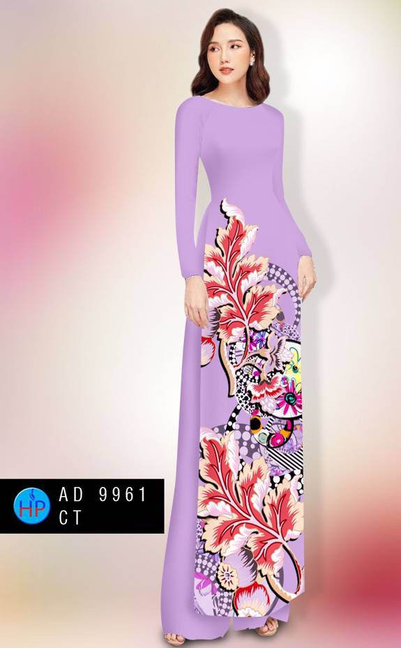 Vải Áo Dài In Hình Lá Vừa Ra AD 9961 47 Vải Áo Dài In Hình Lá Vừa Ra AD 9961